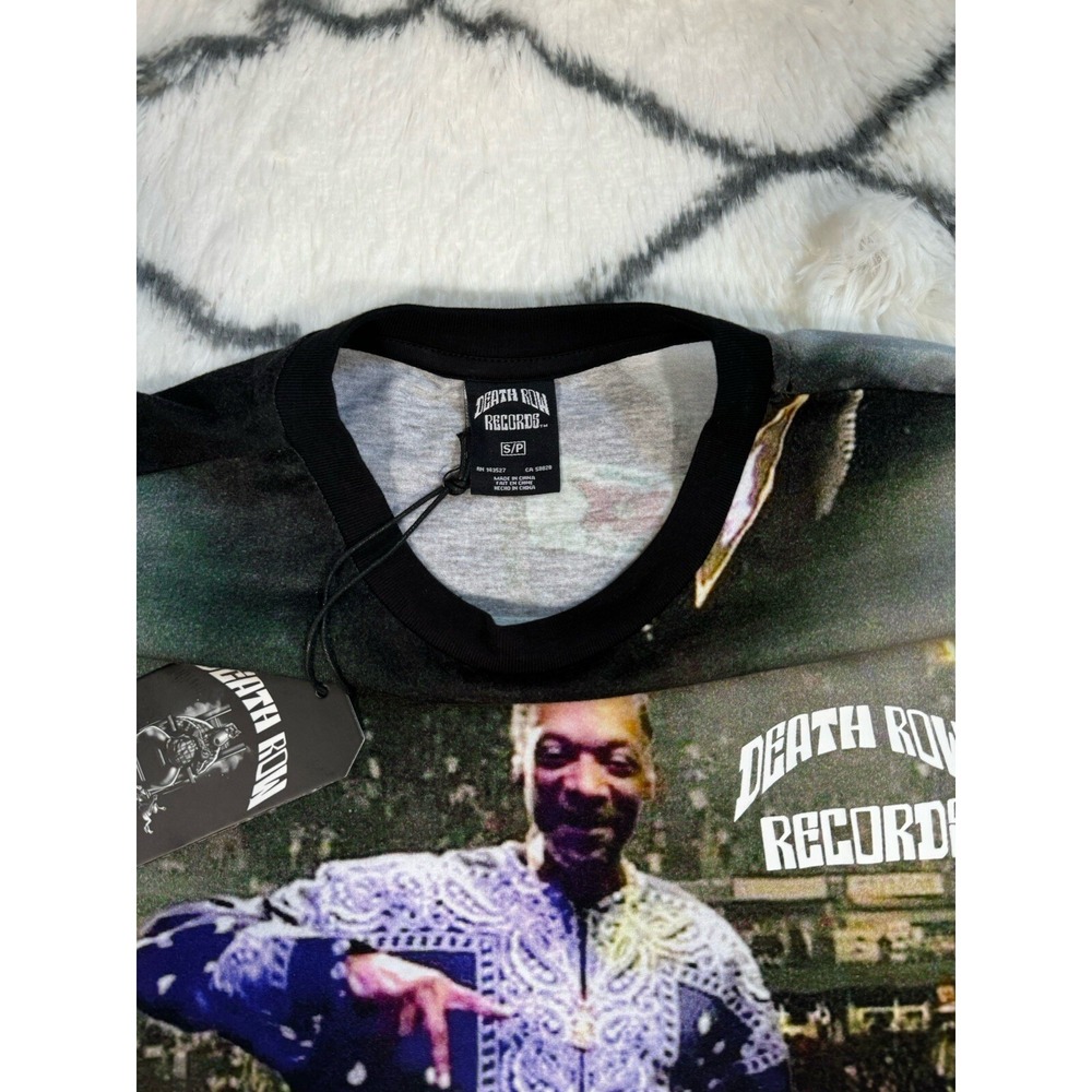DEATH ROW Records Snoop Dogg All Over Print Concert T-Shirt Men's Sz S *NEW* - Picture 3 of 7